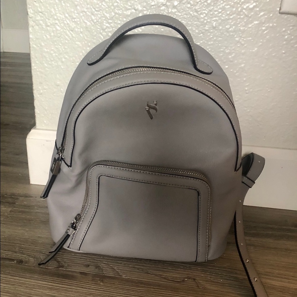 Vera Wang grey backpack purse